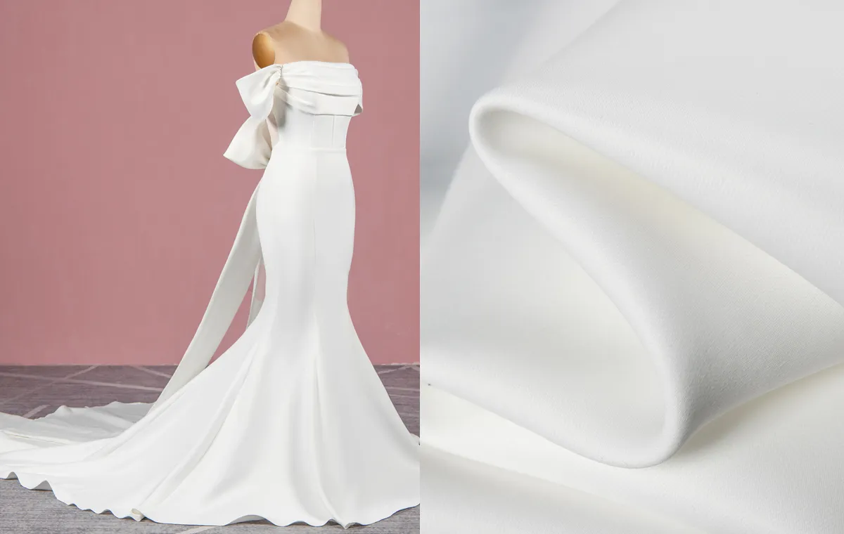 common fabrics and materials for wedding dress
