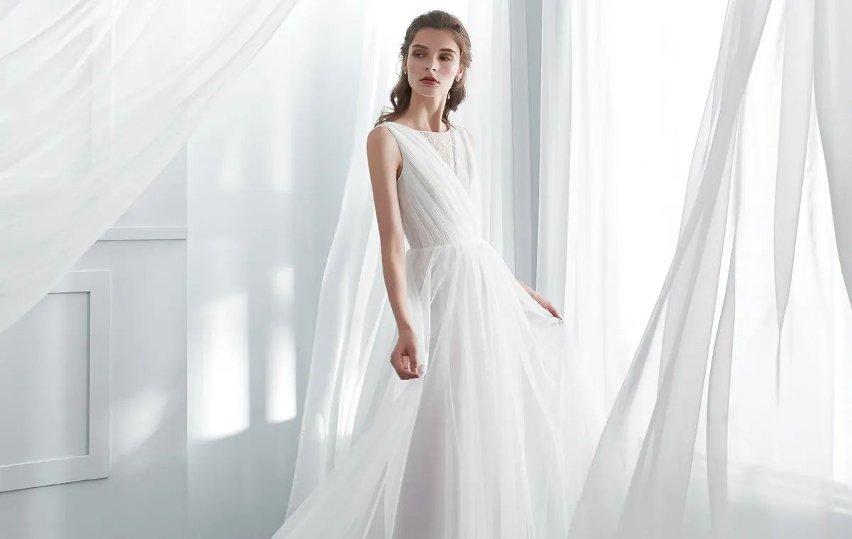 ethereal flowy spring summer outdoor wedding dresses