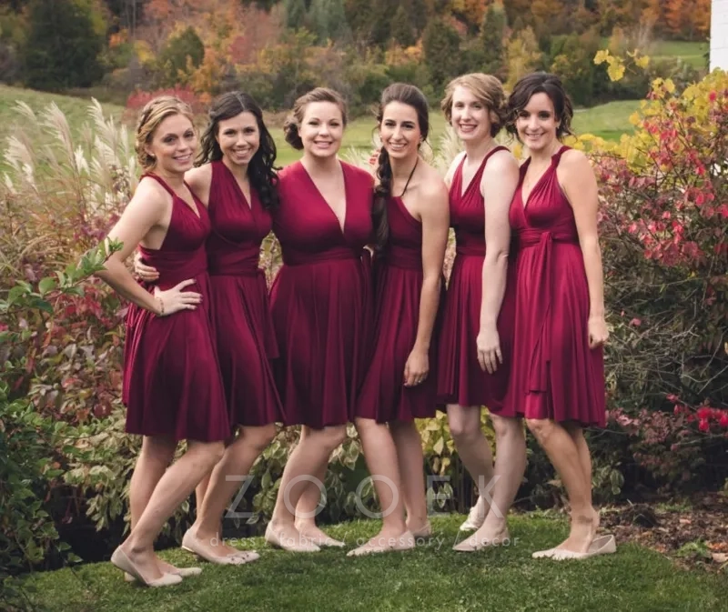 burgundy color short bridesmaid dresses burgundy color short bridesmaid dresses