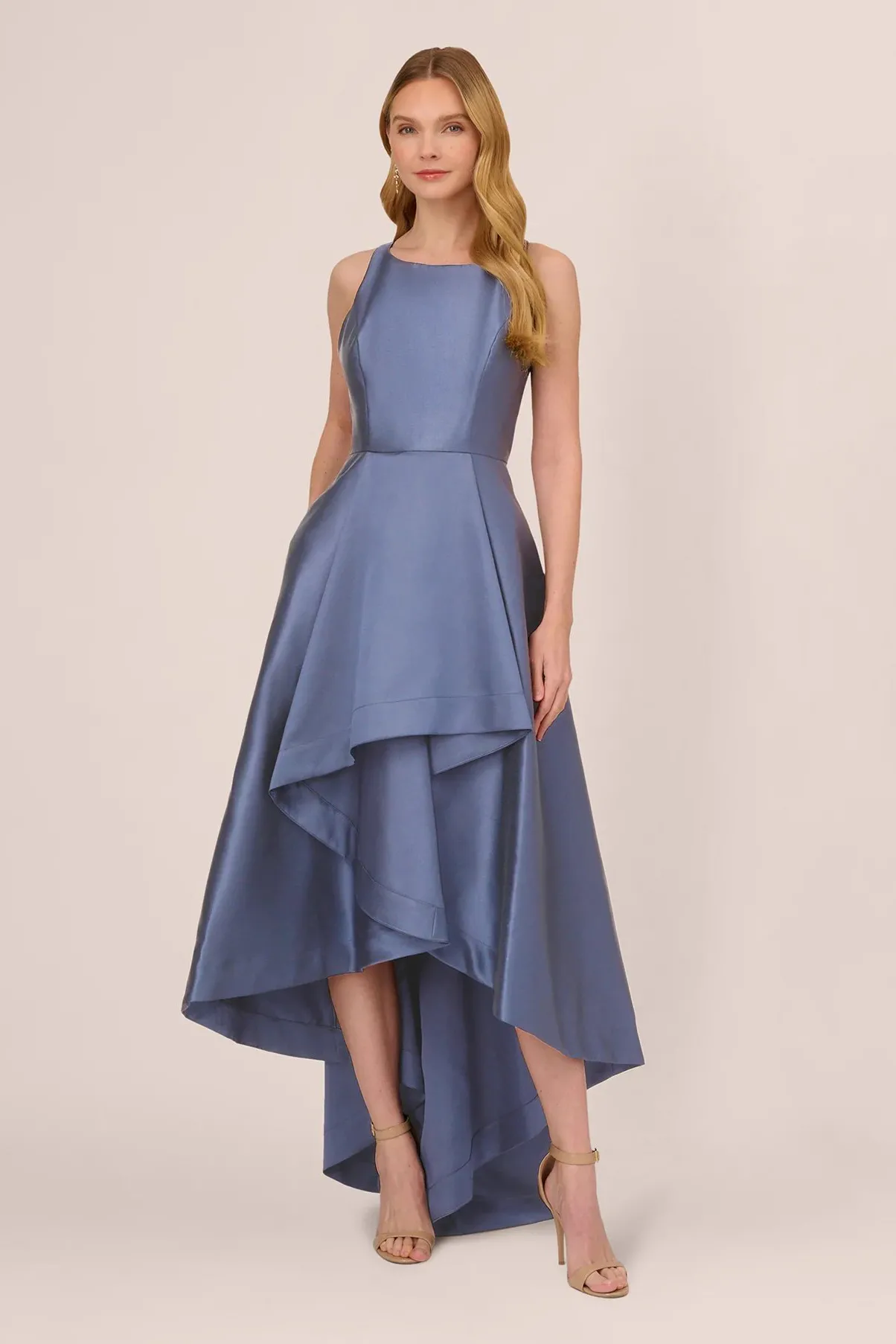 elegant high-low sleeveless party dress elegant high low sleeveless party dress