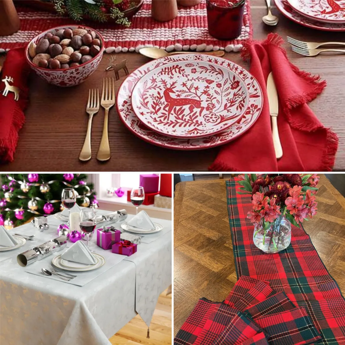 table runners or napkins
