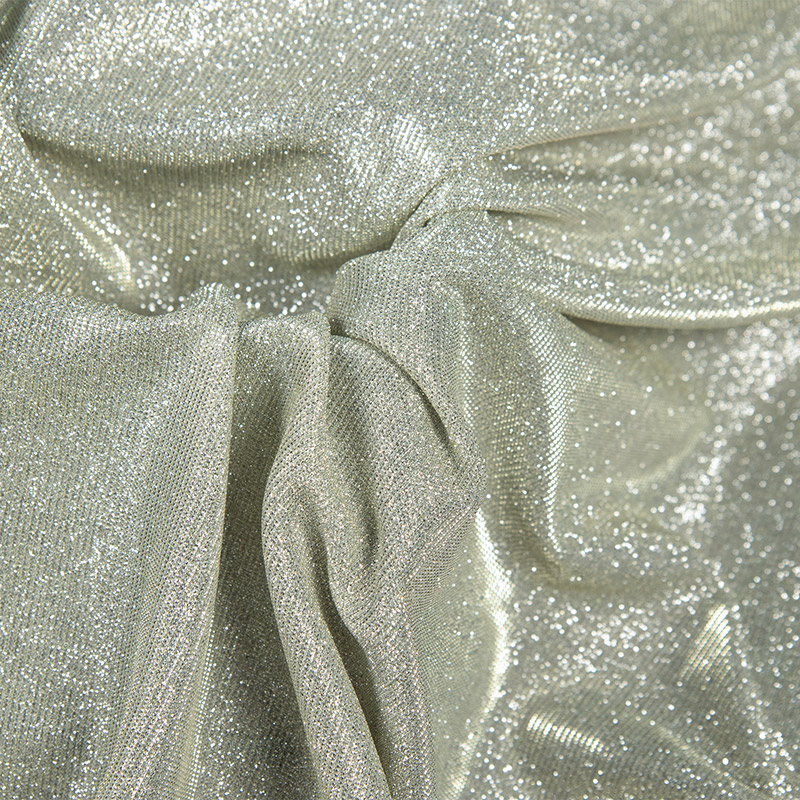Shimmering Lurex Fabric by the Yard for Dressmaking ZOOEK