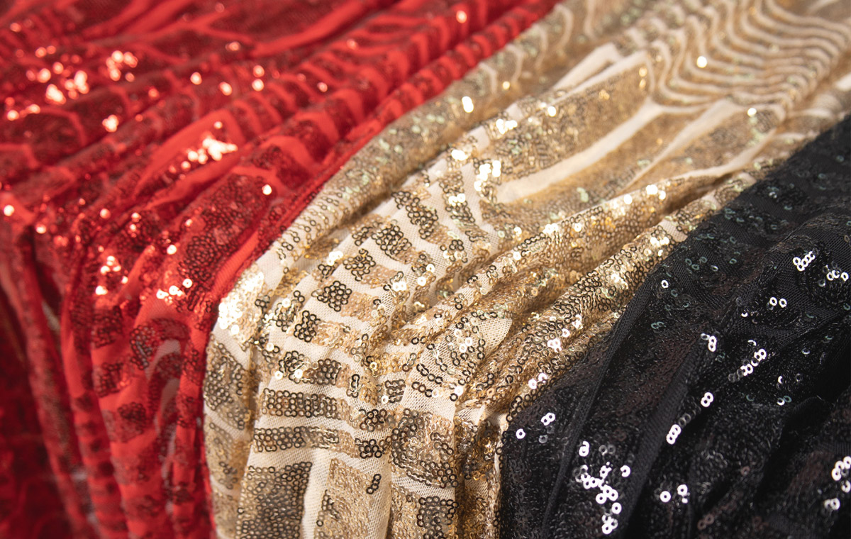 Sequin Fabric by the Yard ZOOEK