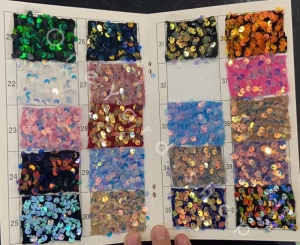 velvet sequin fabric color chart