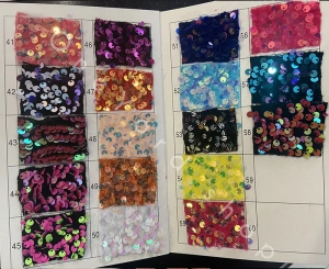 velvet sequin fabric color chart