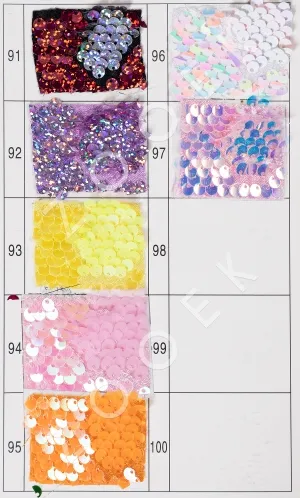 reversible sequin fabric color chart