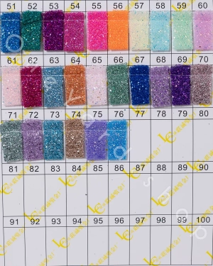 dense glitter lightweight crisp tulle color chart