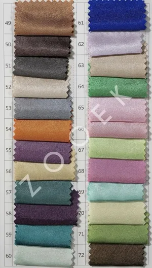 charmeuse satin fabric color chart