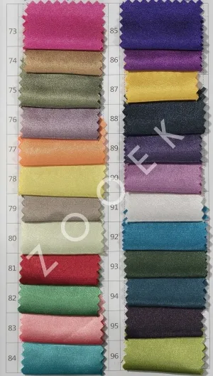 charmeuse satin fabric color chart