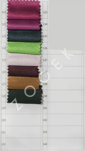 charmeuse satin fabric color chart