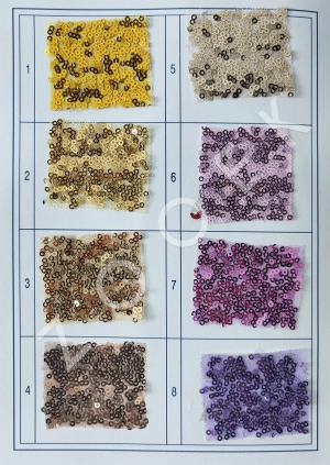 metallic 3mm sequin fabric color chart