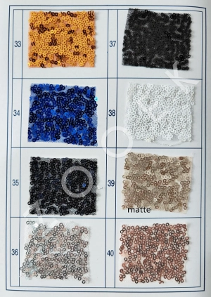 metallic 3mm sequin fabric color chart