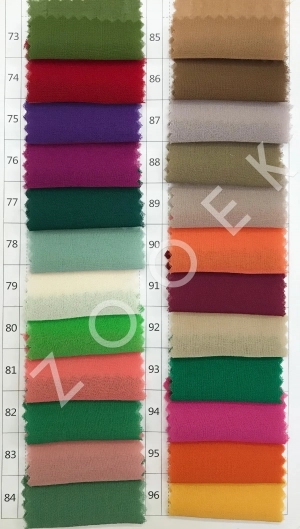 composite wire chiffon fabric color chart