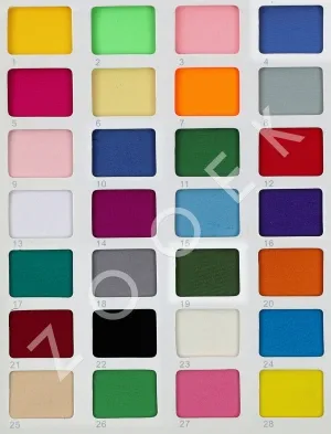 matte jersey fabric color chart