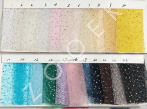 metallic glitter soft tulle color chart