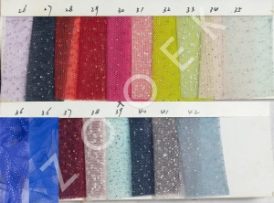 metallic glitter soft tulle color chart