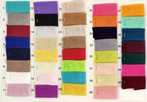 4 way stretch soft spandex net color chart