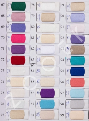 395 bridal satin fabric color chart