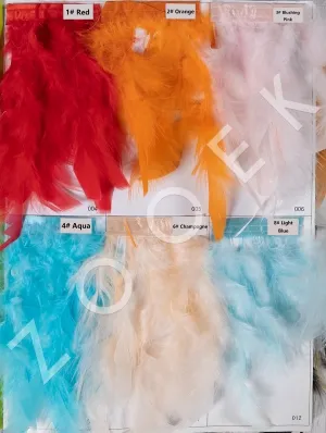 colorful turkey feather color chart