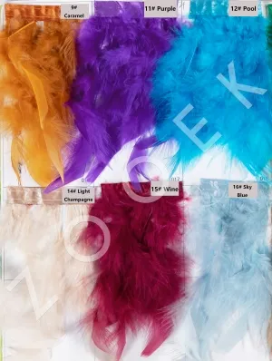colorful turkey feather color chart
