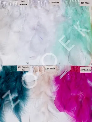 colorful turkey feather color chart