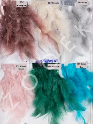 colorful turkey feather color chart