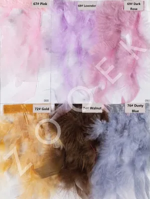 colorful turkey feather color chart