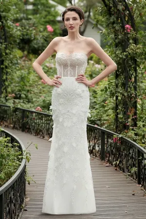 unique 2 in 1 lace and tulle destination bridal gown