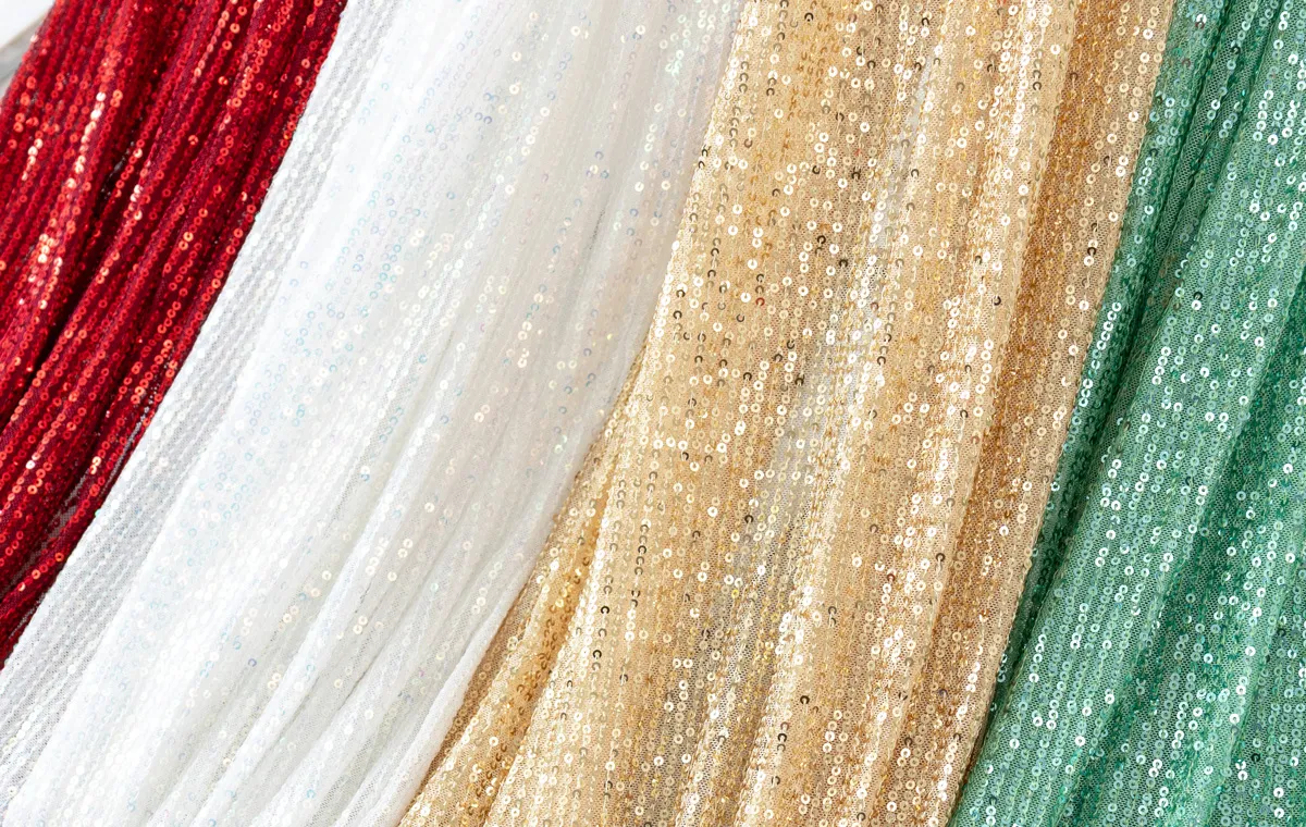 vertical stripe sequin fabrics