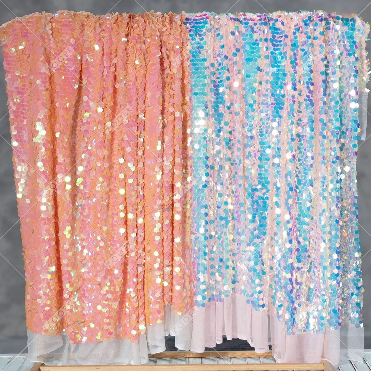 glistening sequin metallic fabric for dressmaking