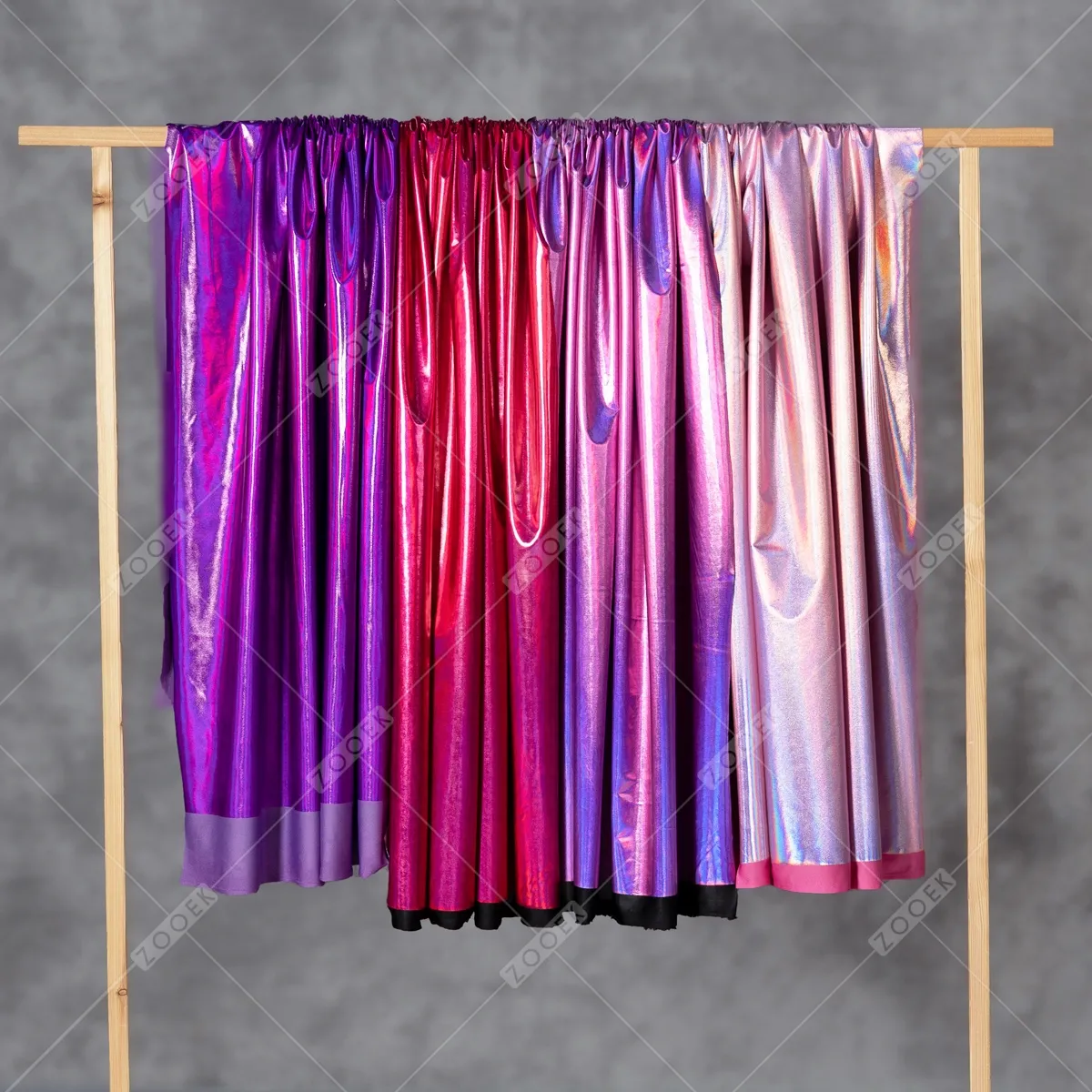 iridescent spandex lame fabric for stage performances