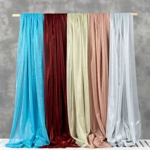 polyester net and tinsels blended fabric starry sheer cloth