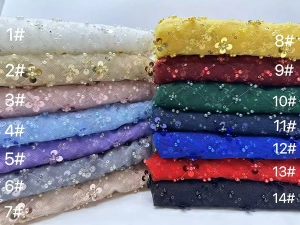 bead flower grid embroidery mesh fabric color chart