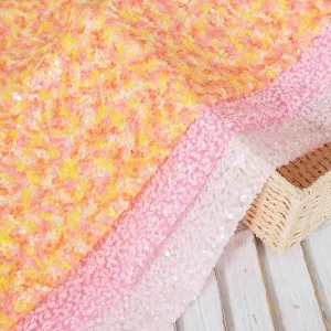 gorgeous multi colored starlight 5mm sequin dress fabric