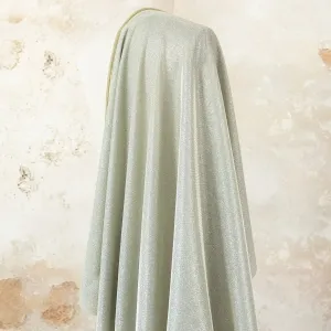 shimmering cream metallic lurex fabric by the yard