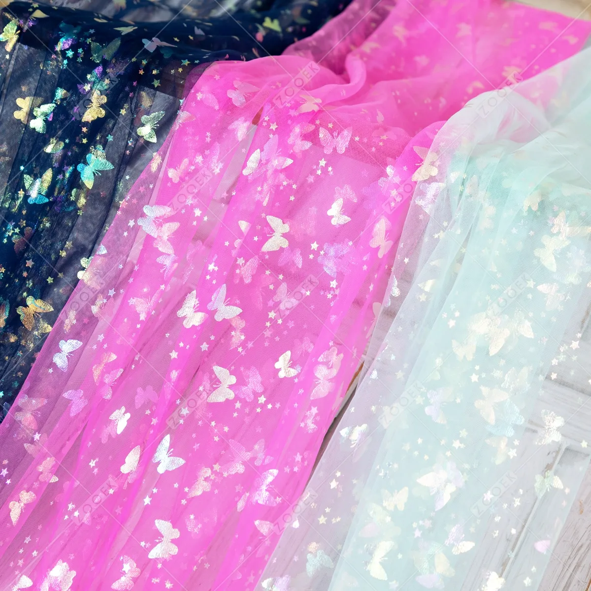 holographic foil butterfly ethereal mesh holographic foil butterfly ethereal mesh