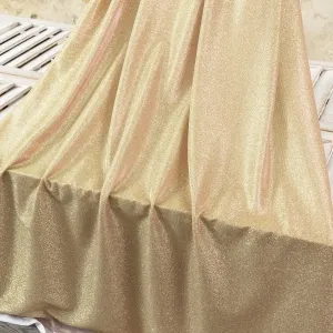 champagne gold iridescent lurex fabric with pink shimmer