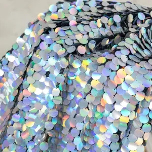 iridescent silver mermaid sequins