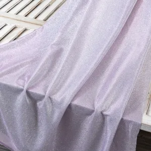 shiny metallic yarn light purple lurex dressmaking fabric