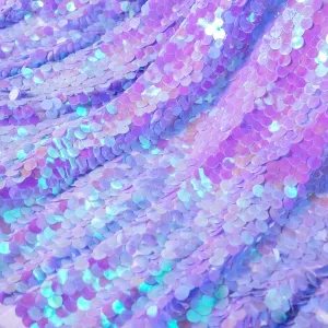 iridescent 18mm lavender purple paillette sequin fabric