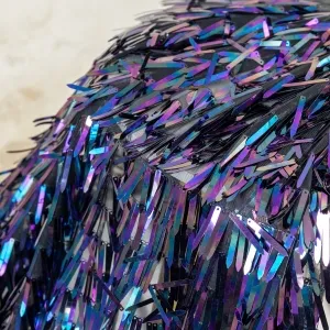 mirage purple long sword sequin fabric
