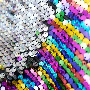 Dreamy Hologram Multi-color to Silver Reversible Sequin