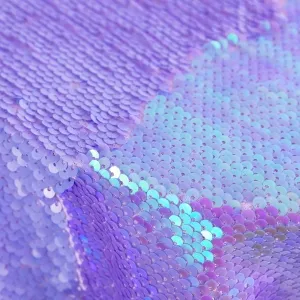 Shiny Flip-up Matte Lavender Sequin Prom Dress Fabric