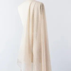 nude skin color glitter denser glued sparkle tulle fabric