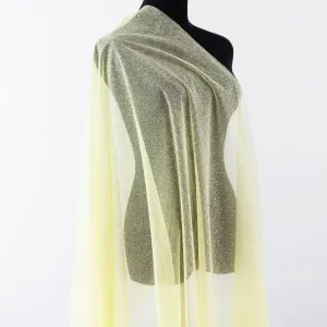 corn yellow crisp and shimmery glued tulle mesh