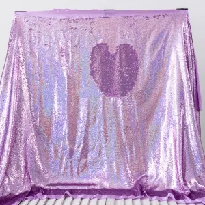 Hologram Lilac Reversible 5mm Flip Sequin Fabric