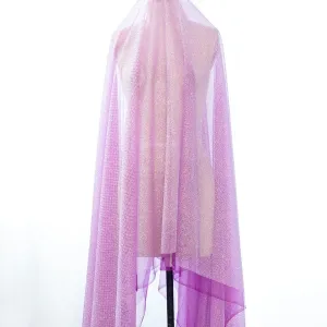 dark magenta mesh glitter tiny diamond fabric by the yard