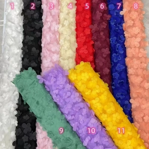 3d flower lightweight embroidery fabric color chart