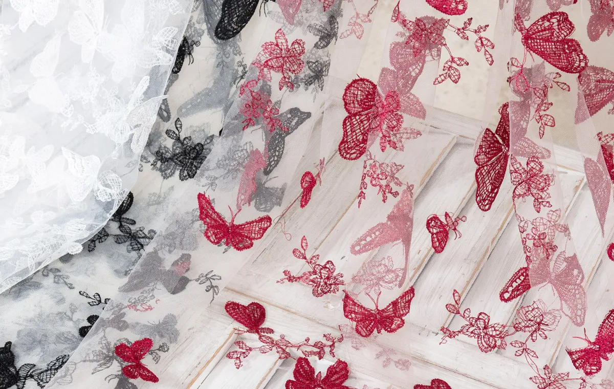 3d butterfly mesh lace fabrics 3d butterfly mesh lace fabrics