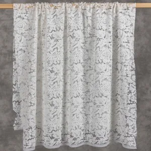 beautiful floral soft ivory cording lace